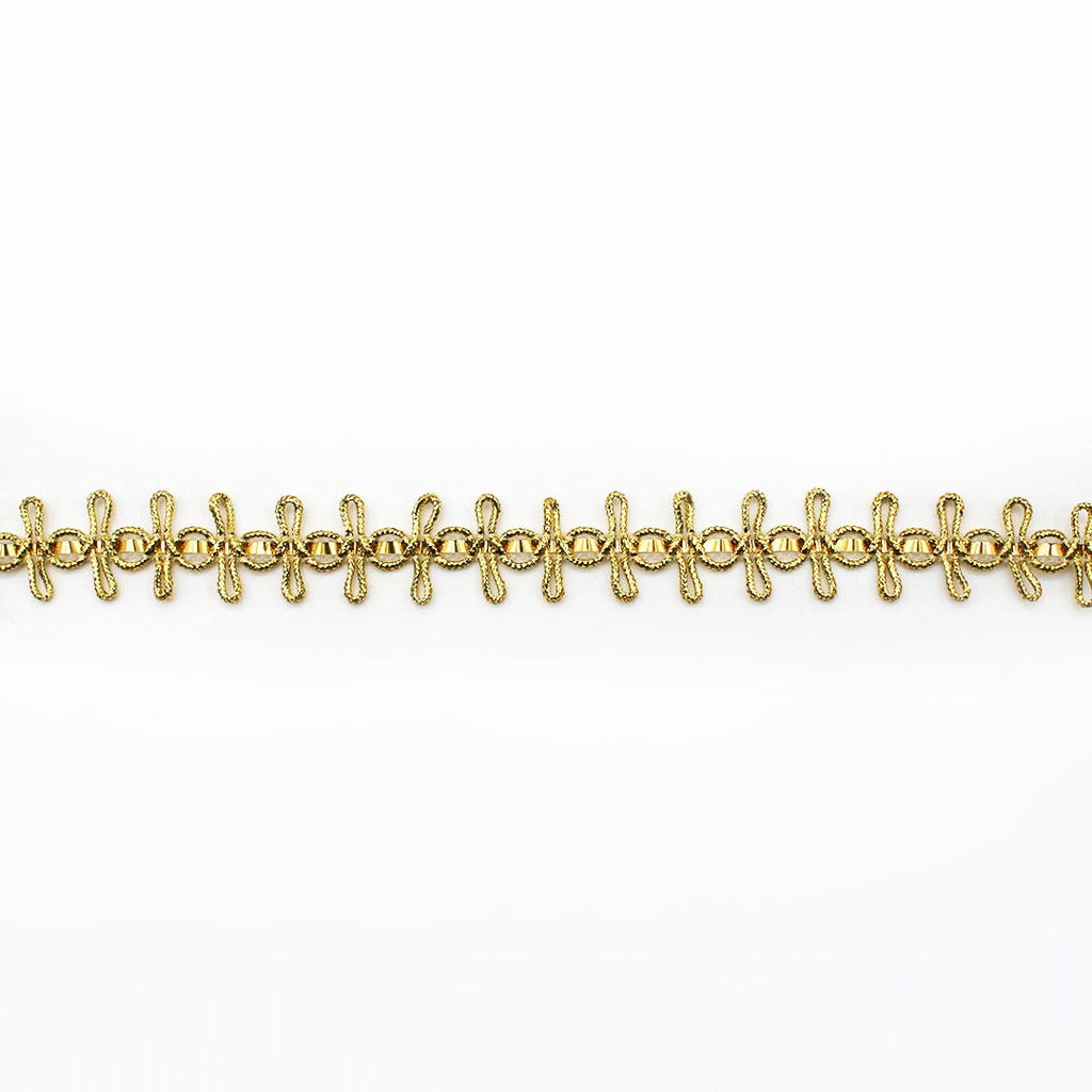 [PPGEN8233PLAT19] Pasamanería Rollo 20 mts Mod. 8233 1.9 cm (PLATEADO)